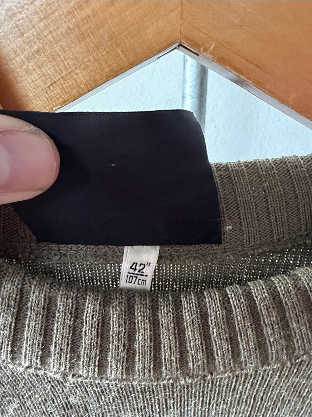 Barbour Knit and Suede Sweater Size Large - Picture 3 of 4